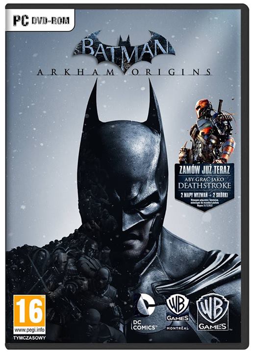 Polska okładka "Batman: Arkham Origins"